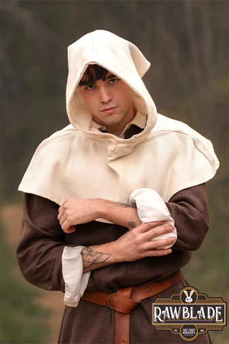 Medieval Gugel Dunhelm - Beige