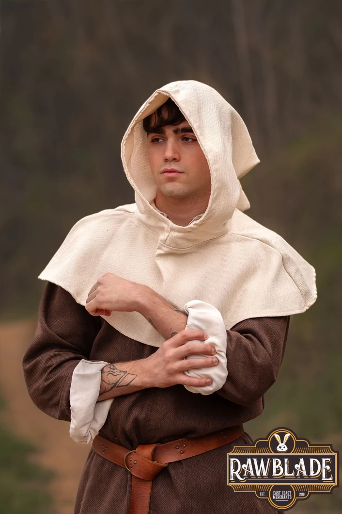 Medieval Gugel Dunhelm - Beige