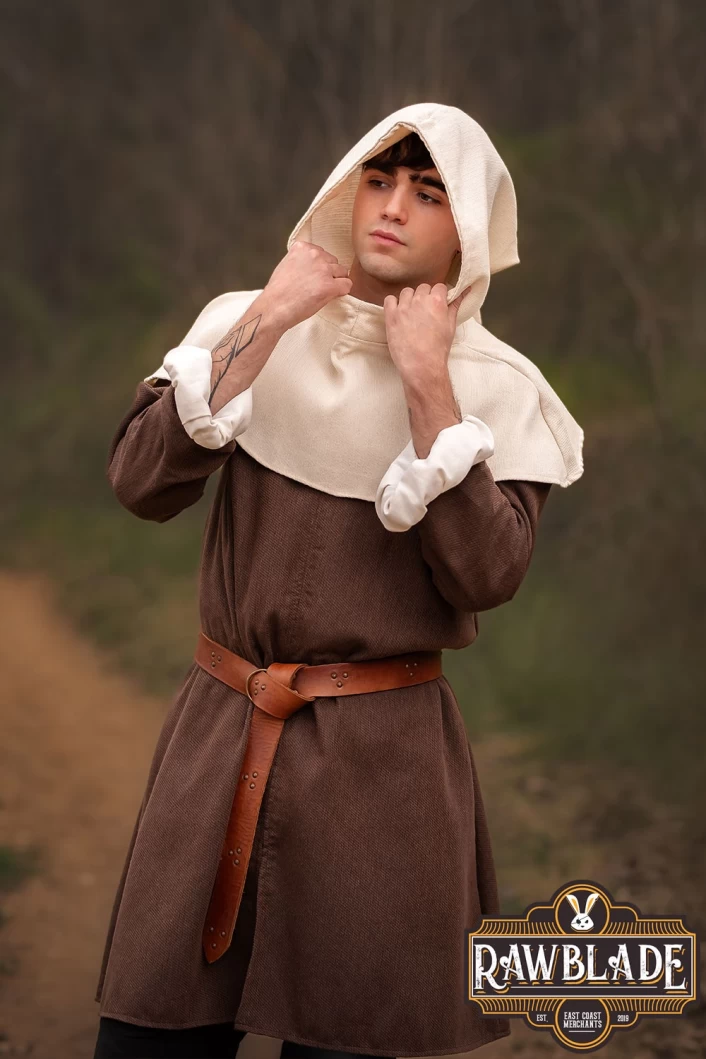 Medieval Gugel Dunhelm - Beige