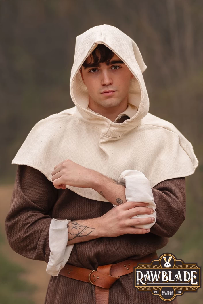Medieval Gugel Dunhelm - Beige
