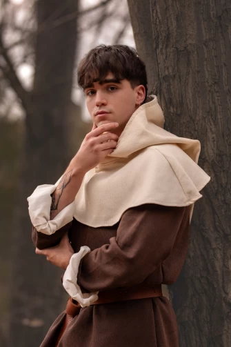 Medieval Gugel Dunhelm - Beige