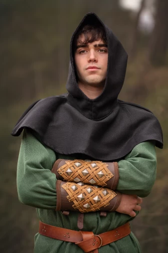 Medieval Gugel Dunhelm - Black