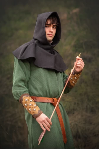 Medieval Gugel Dunhelm - Black
