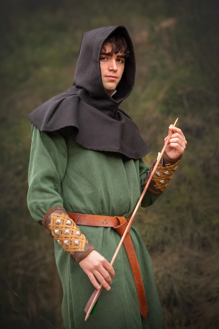 Medieval Gugel Dunhelm - Black