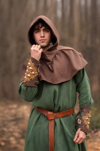 Medieval Gugel Dunhelm - Brown