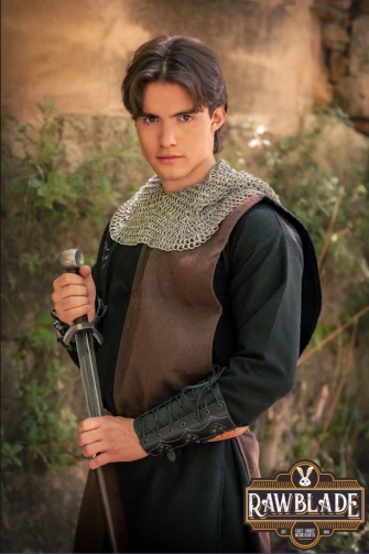 Lawrence Rustic Tabard - Brown/Black