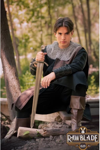 Lawrence Rustic Tabard - Brown/Black