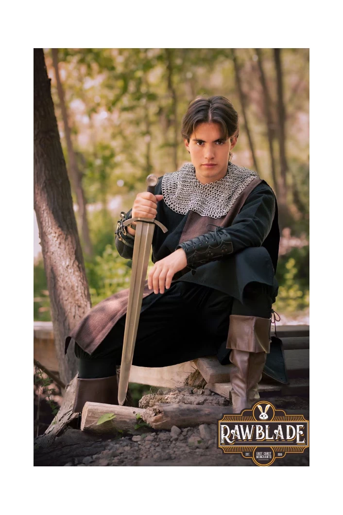 Lawrence Rustic Tabard - Brown/Black