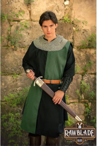 Lawrence Rustic Tabard - Green/Black