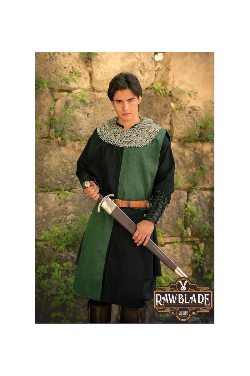 Lawrence Rustic Tabard - Green/Black