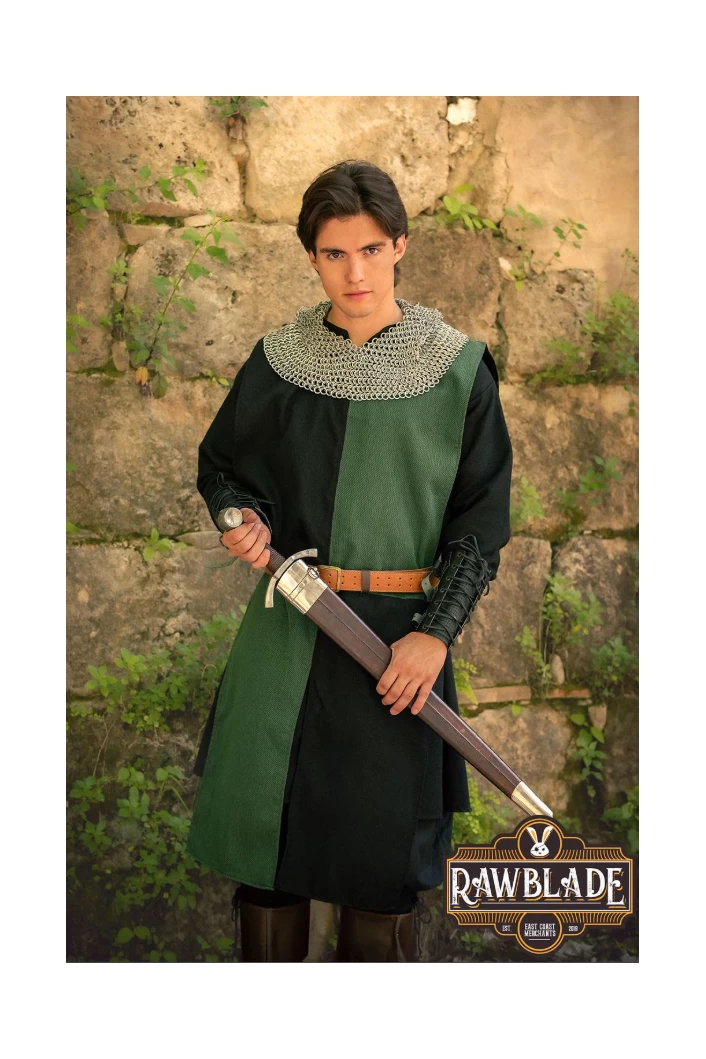 Lawrence Rustic Tabard - Green/Black
