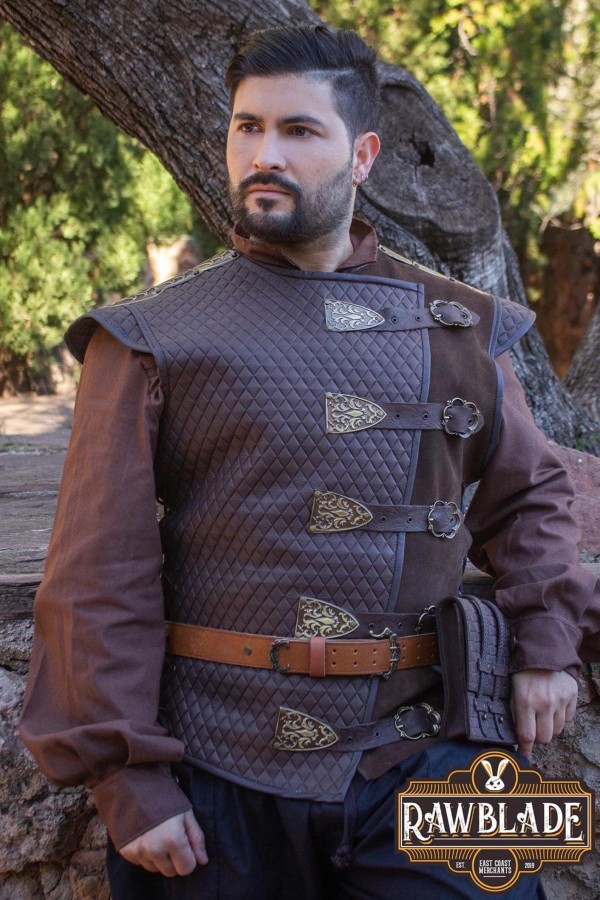Knight’s Honor Leather Vest - Brown