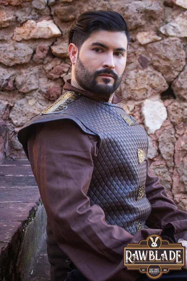 Knight’s Honor Leather Vest - Brown