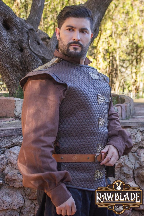 Knight’s Honor Leather Vest - Brown