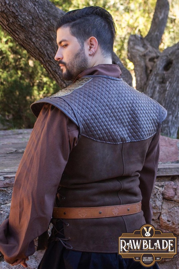 Ridders Eer Leren Vest - Bruin