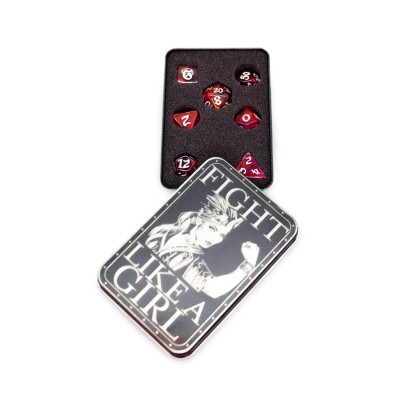 Juego de latas para dados - Lucha como una chica