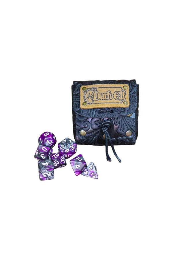 Sac de dés - elfe foncé