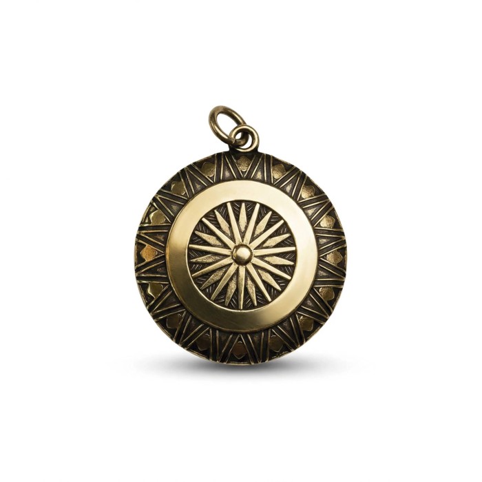 Lurende ræveamulet - Guld