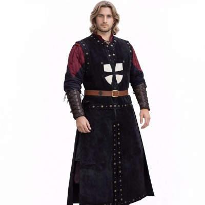 Mordred lædertabard - sort