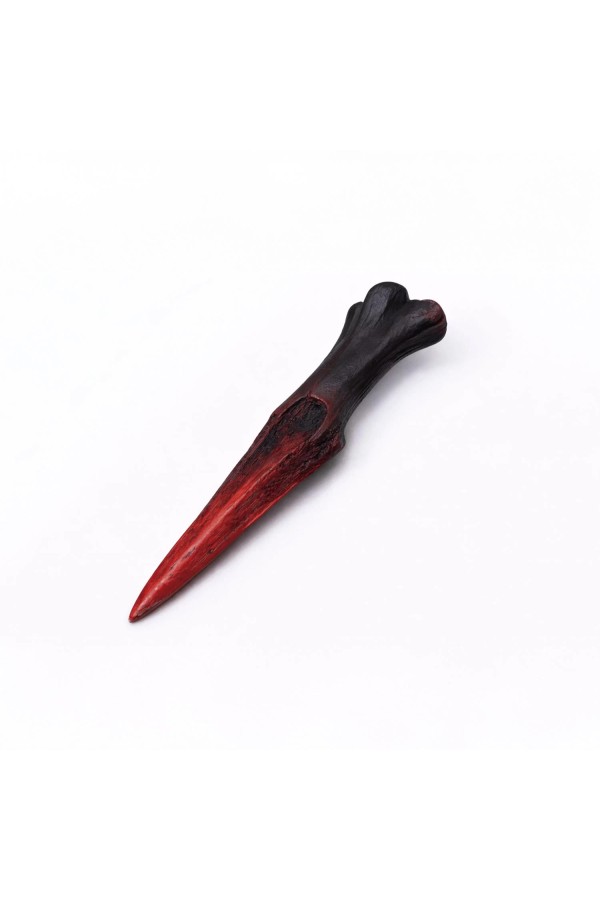 Tribal kniv af ben - sort