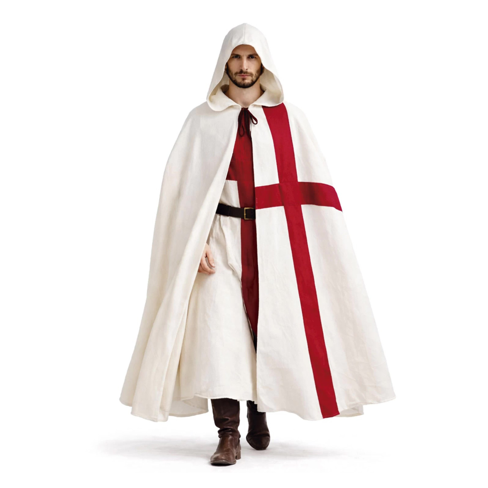 Hooded Medieval Cape – Templar