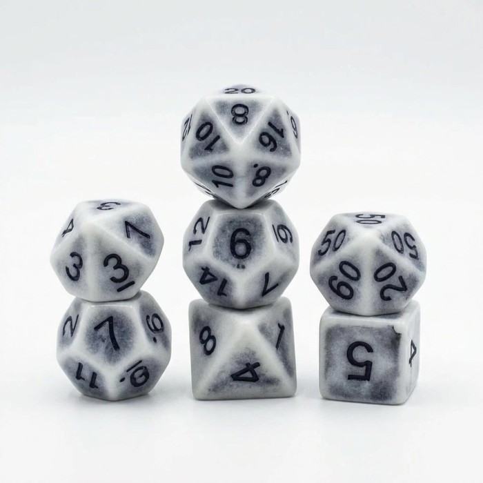 Set dadi antichi - Bianco