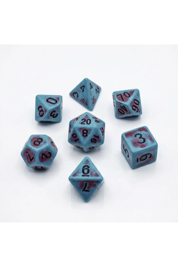 Ancient Dice Set - Rot & Blau