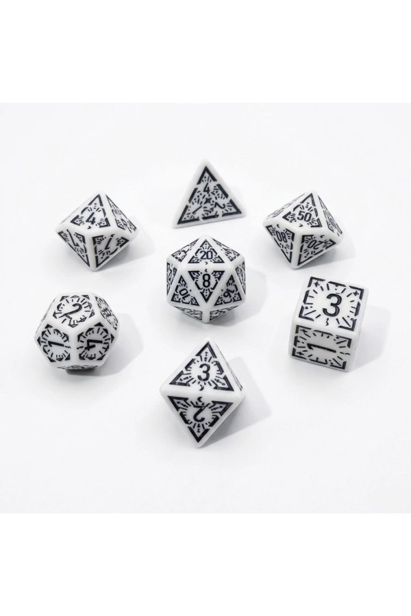 Engraved Dice - White