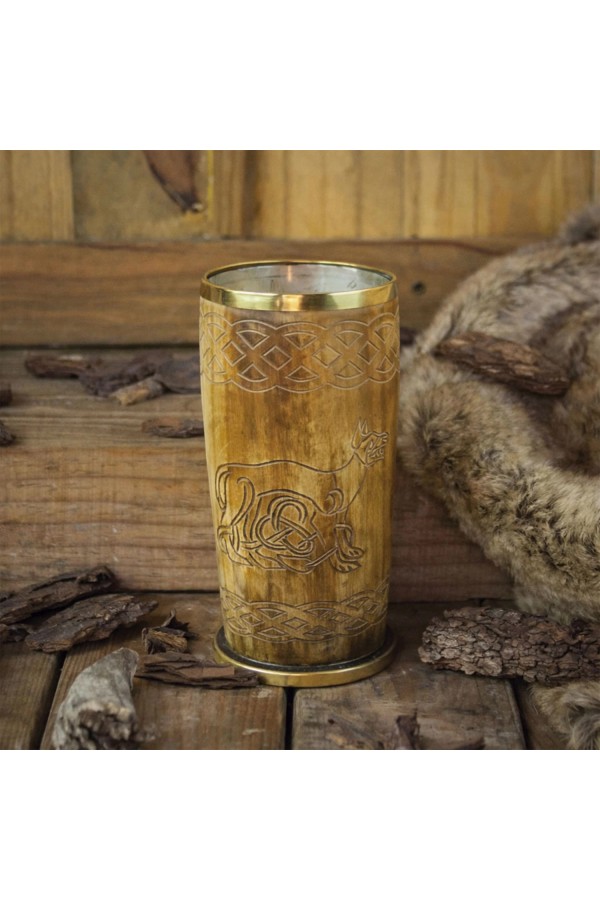 Taza De Cuerno Perro Céltico