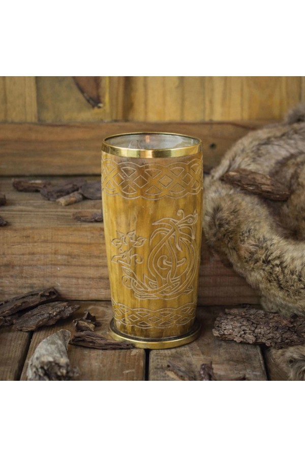 Horn Mug Celtic Horse