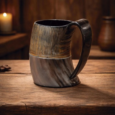 Horn Becher großer Rollo