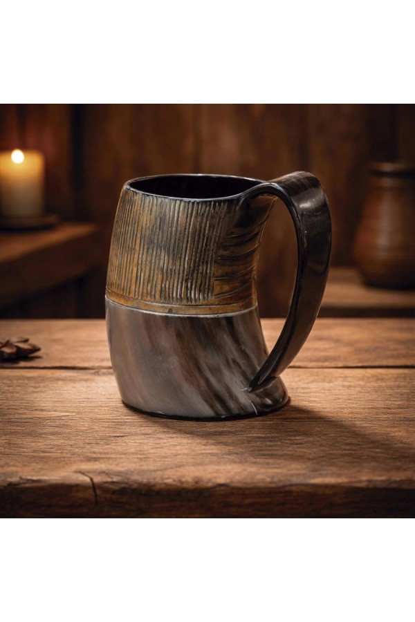 Horn Becher großer Rollo