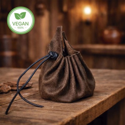 Adventurer's Coin Bag, Leather Free - Brown