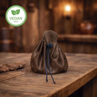 Adventurer's Coin Bag, Leather Free - Brown