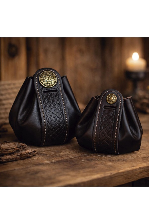Wanderer Pouch Small - Black Leather