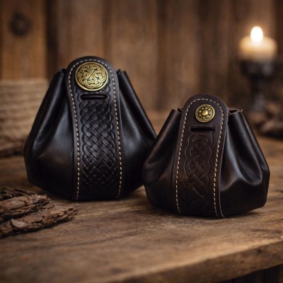 Wanderer Pouch Small - Black Leather