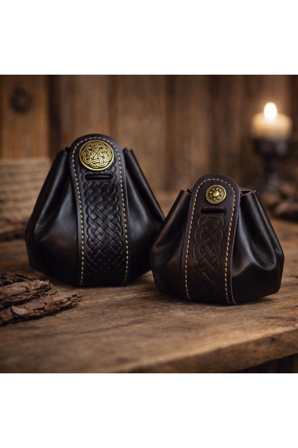 Wanderer Pouch Small - Black Leather