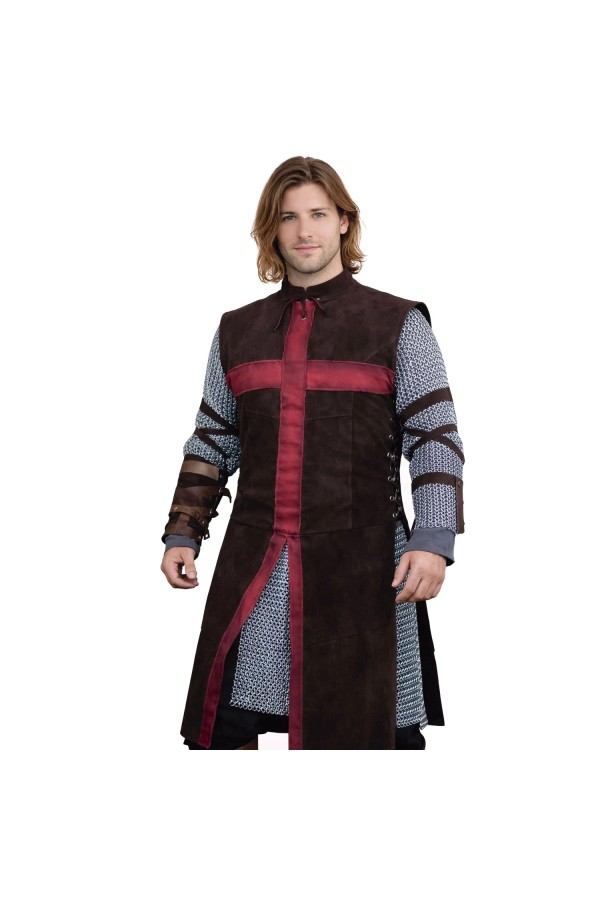 Crussader Knight Tabard - Brown/Red