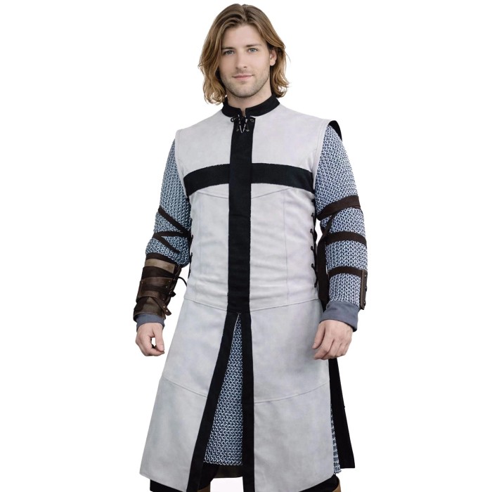Crussader Knight Tabard - Gray/Black