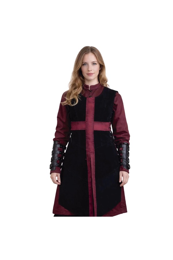 Crussader Knight Tabard, Woman - Black/Red