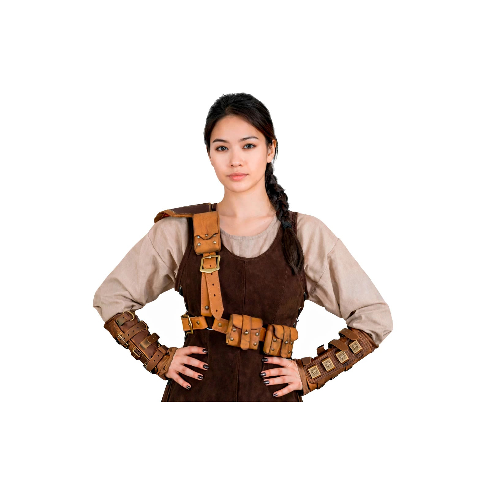 Rogue Harnes with Pouches - Brown