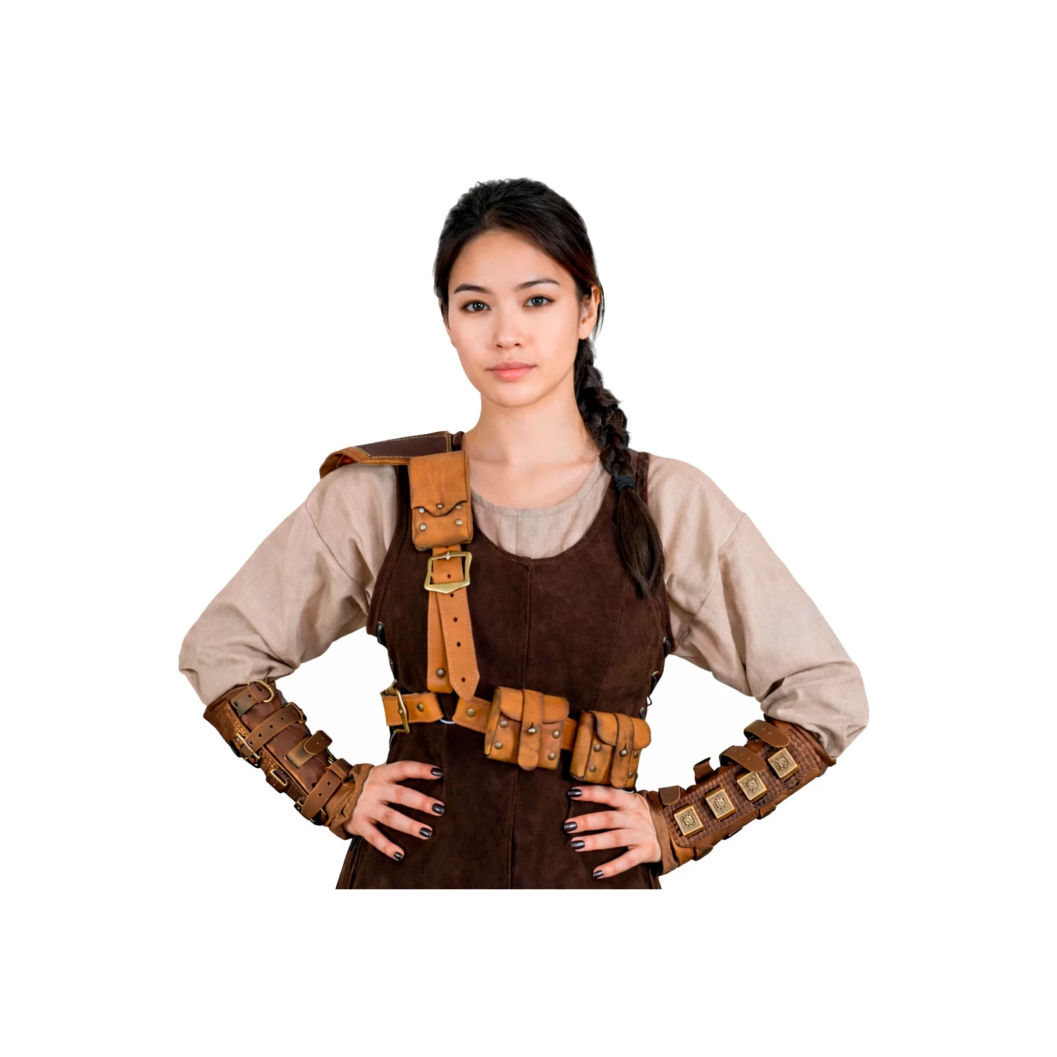 Rogue Harnes with Pouches - Brown