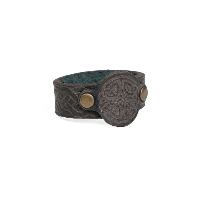 Anello in pelle di Lugh - verde