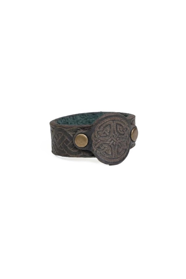 Anello in pelle di Lugh - verde
