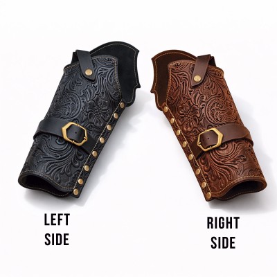 Holder Pistol Jack Rackham Deluxe sinistra - Nero