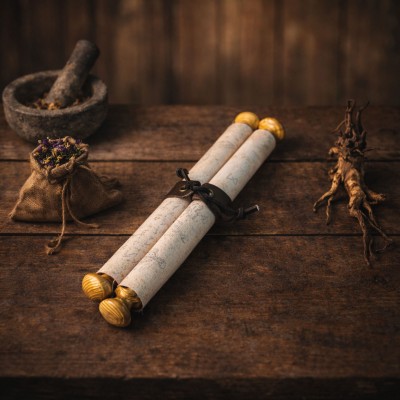 Scholar Scroll with leather Strap
