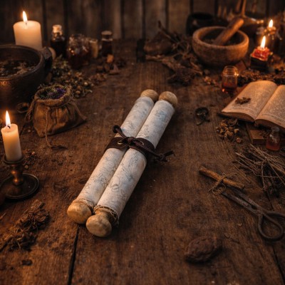 Witcher Scroll with leather Strap