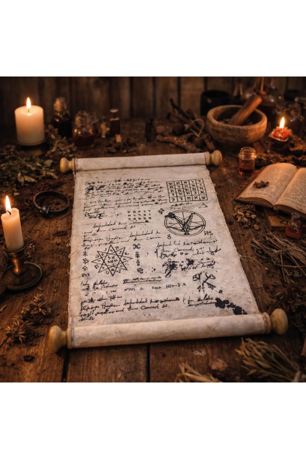 Witcher-Scroll mit Lederband