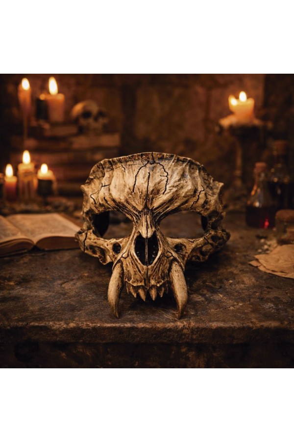 Máscara de Cultista Calavera - Hueso