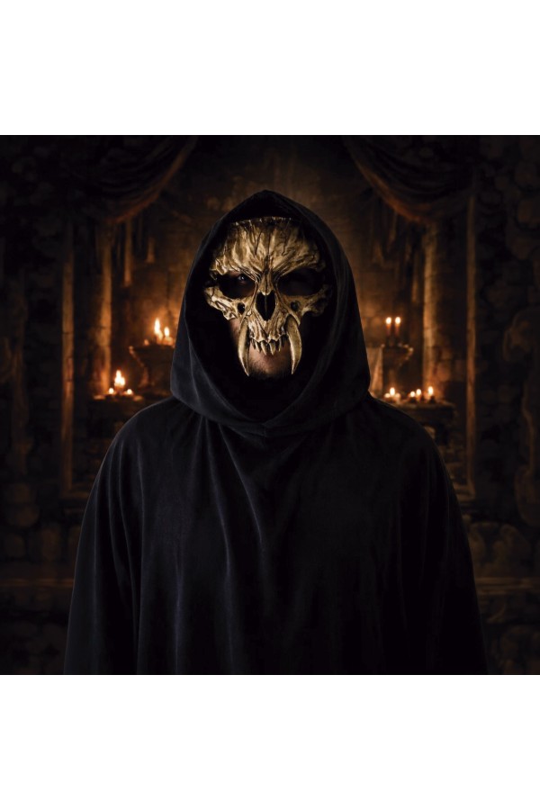 Máscara de Cultista Calavera - Hueso